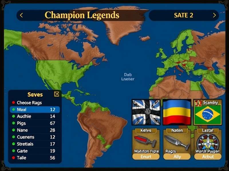 Champion Legends World Map